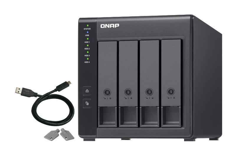 NAS-Erweiterungsgehäuse TR-004, 4-bay, USB 3.0<br>USB 3.0-RAID-Erweiterungsgehäuse mit vier Einschüben