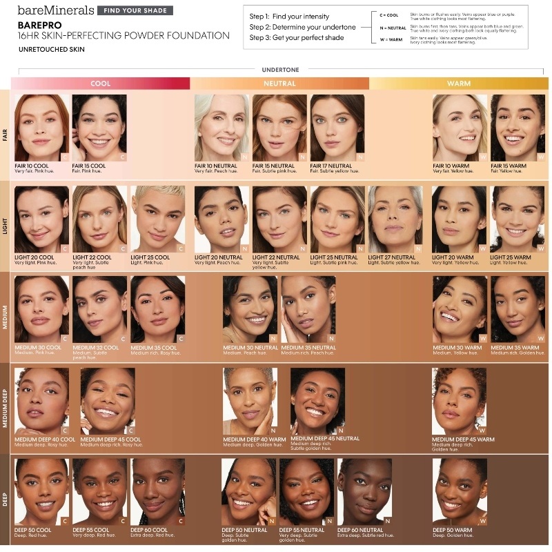 bareMinerals BarePro 16hr Skin-Perfecting Powder Foundation 8 gr. - Deep 50 Neutral