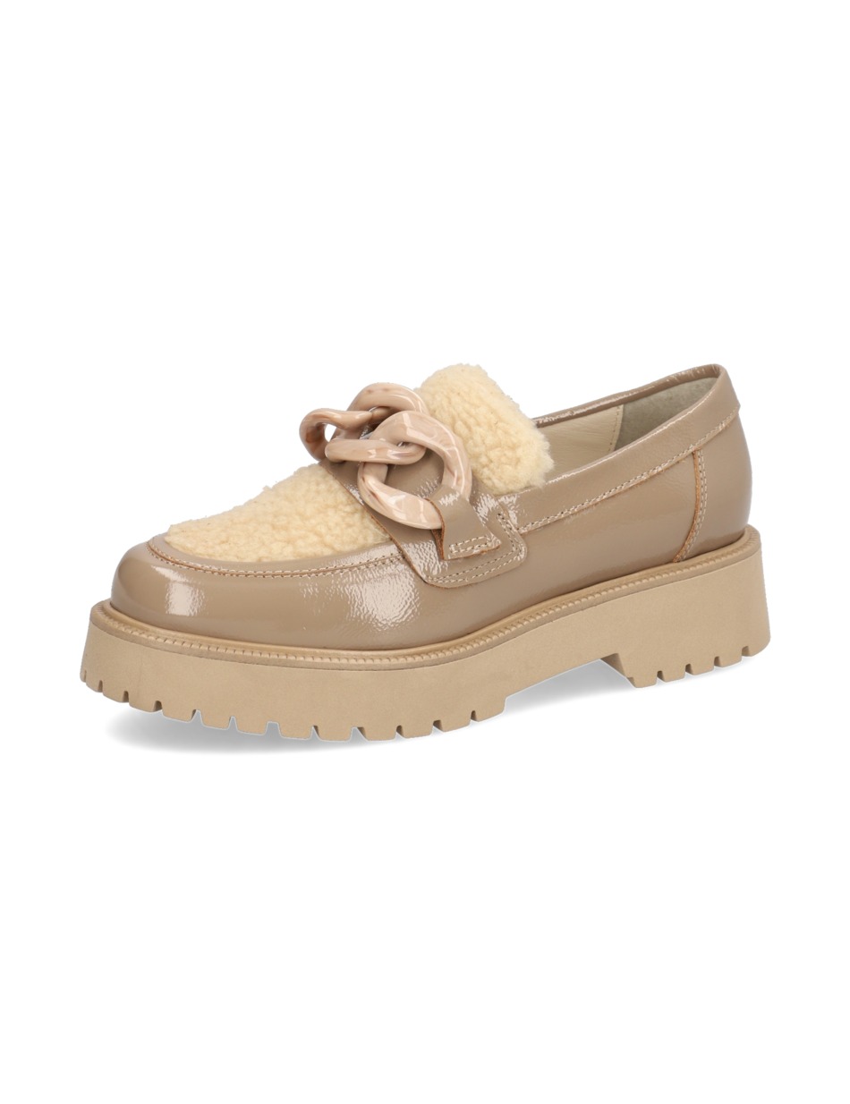 Lederkombination Slipper