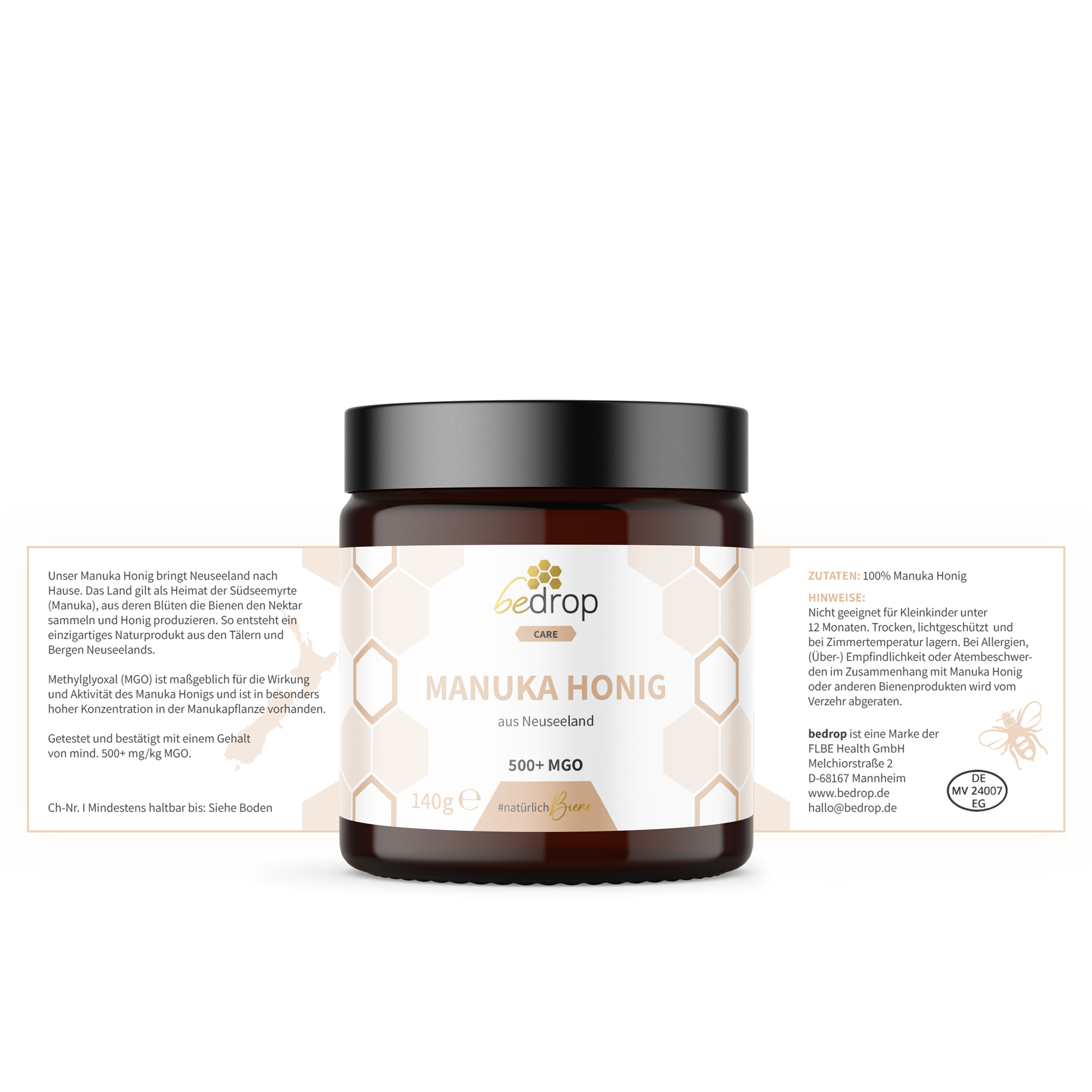Pro Senior Set | Manuka Honig MGO 500+, Bio Gelee Royal Kapseln & Bee Cream