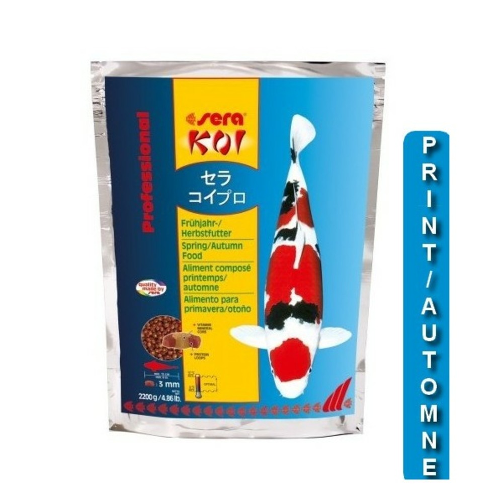 Printemps/ automne 2.2kg sera koi professional aliment composé