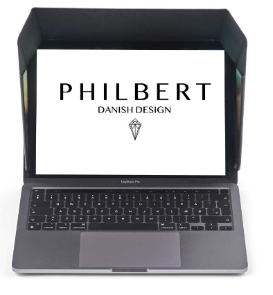 Philbert - Sun Shade & Privacy Sleeve Hemp MacBook - Pink