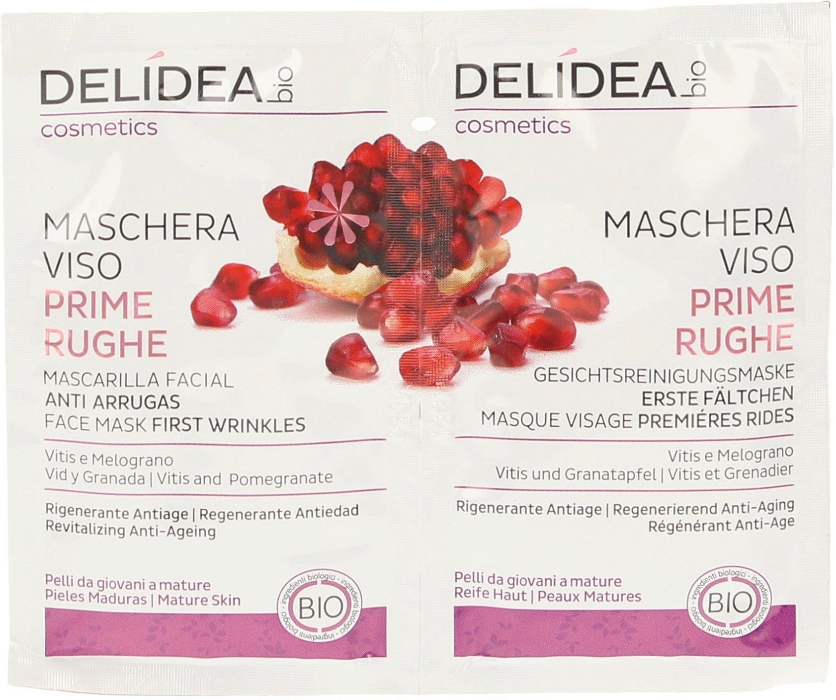 DELIDEA   Vitis & Pomegranate First Wrinkles Face Mask, 20 ml