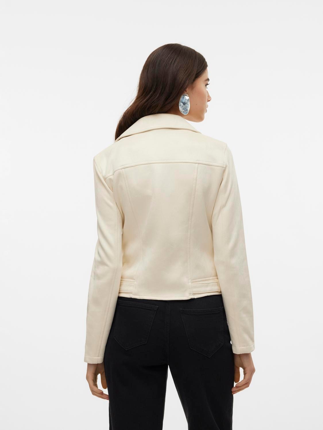 Vero Moda Bikerjacke »VMJOSE SHORT FAUX SUEDE JACKET GA NOOS« mit asymetrischem Reissverschluss