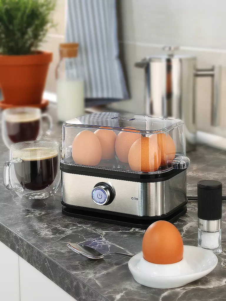 CILIO Eierkocher CLASSIC 6er silber
