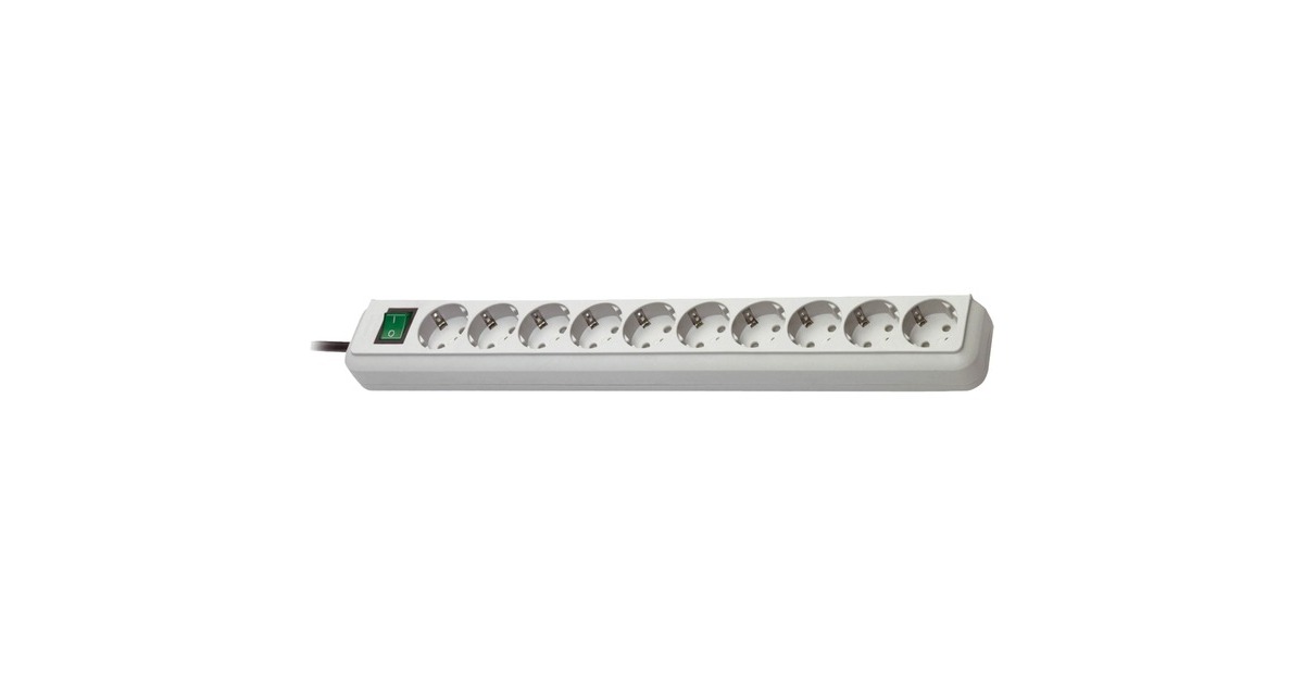 BrennenstuhlEco-Line stekkerdoos met schakelaar stekkerdoos  (Voor 10 stekkers)