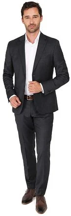 Suitable Kostuum Toulon Serge Wol Uni Zwart SPE231028TO05ST-990 black kopen
