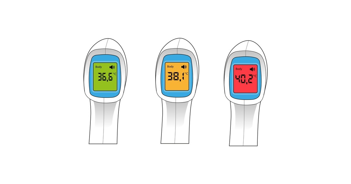 GrundigInfrarood koortsthermometer  (Wit/lichtblauw)