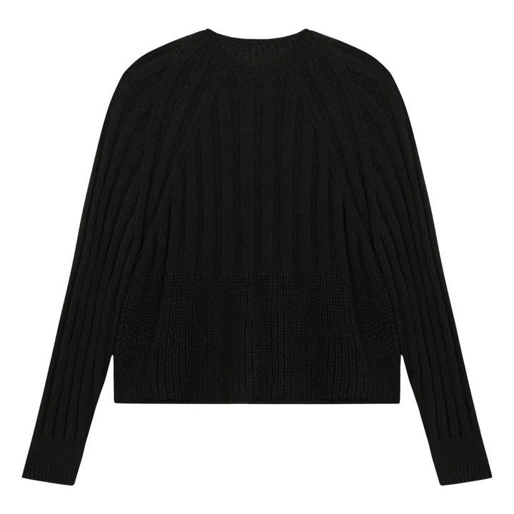 Cordera Pull Ribbed | Noir