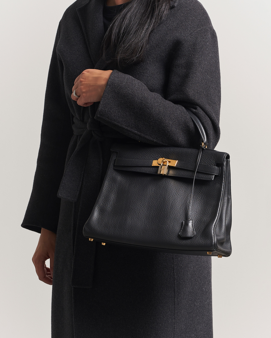 Hermès Pre-Owned Kelly 32 Handbag Taurillon Leather Black