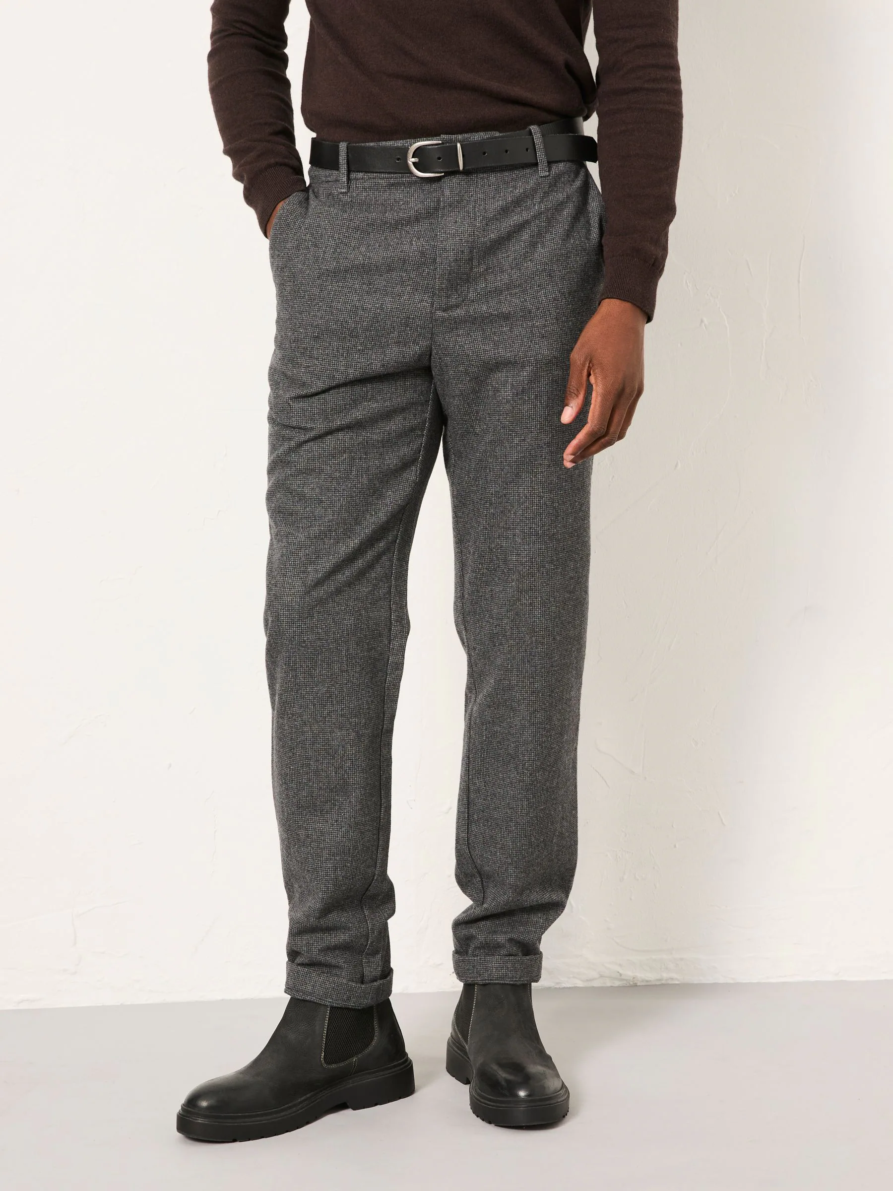 Grijs - FatFace Tailored Fit Wool Mix Trousers