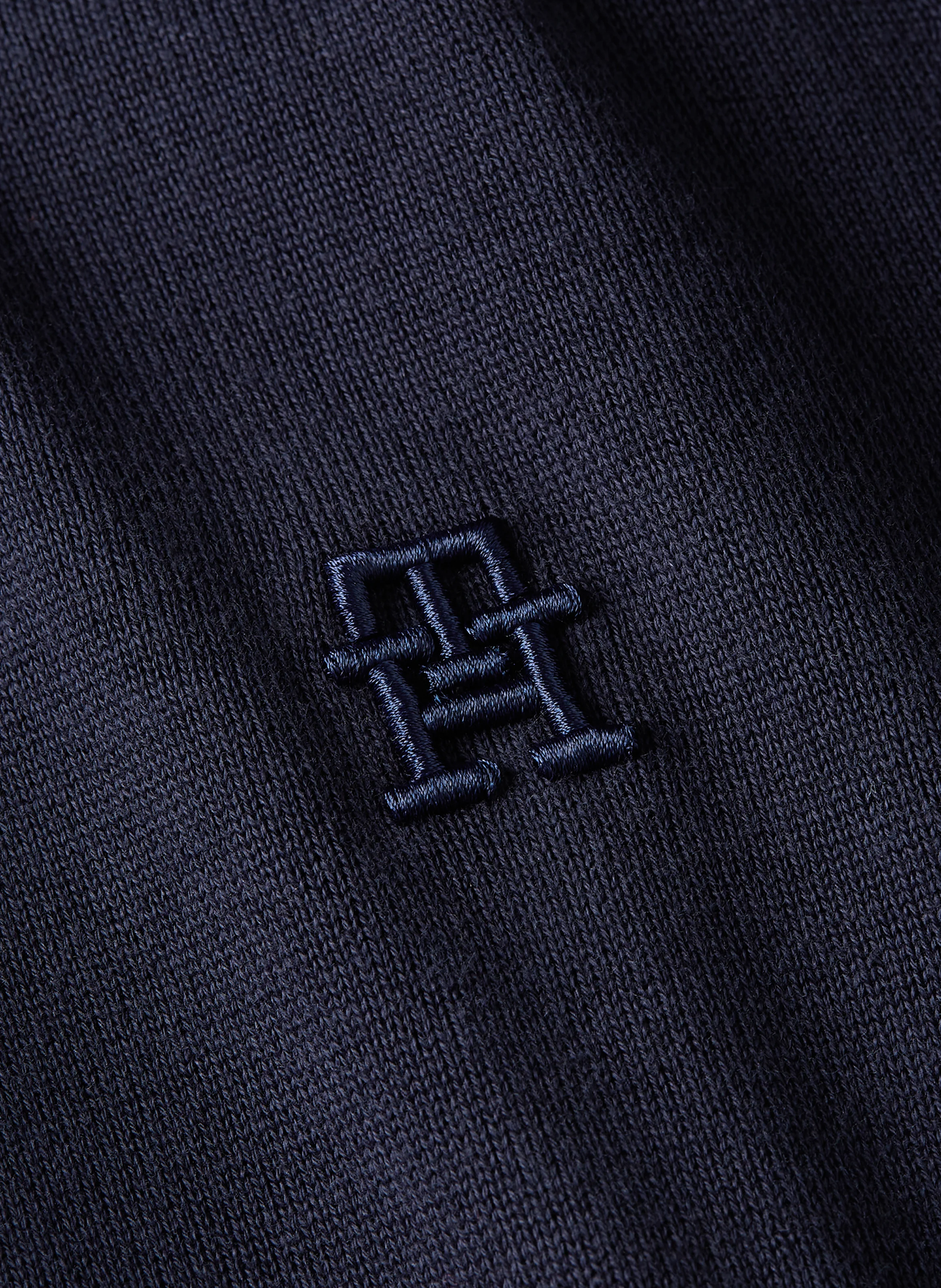 Sweat à capuche brodé en coton bio | Bleu