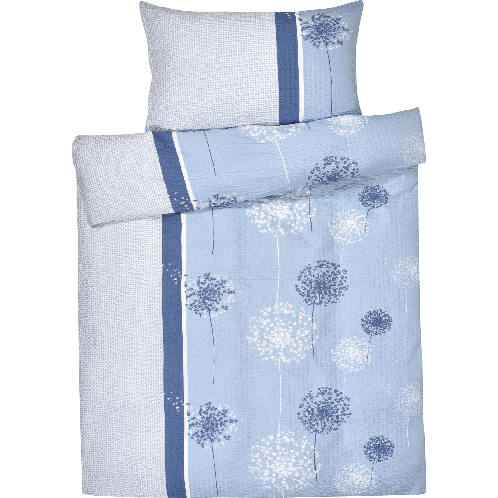 Bettwäsche Pusteblumen blau 200x210 2x65x65 Bettanzug Fra