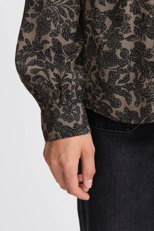 Atelier Rêve IRNOELLA SH10 Grey dash flowers
