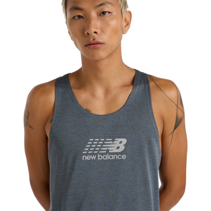 New Balance Athletics Reflective Graphic Løbetop Herre