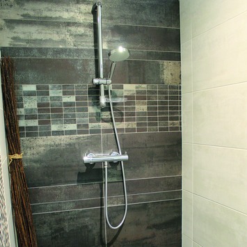 Wandtegel Corton Zwart 10x60 cm