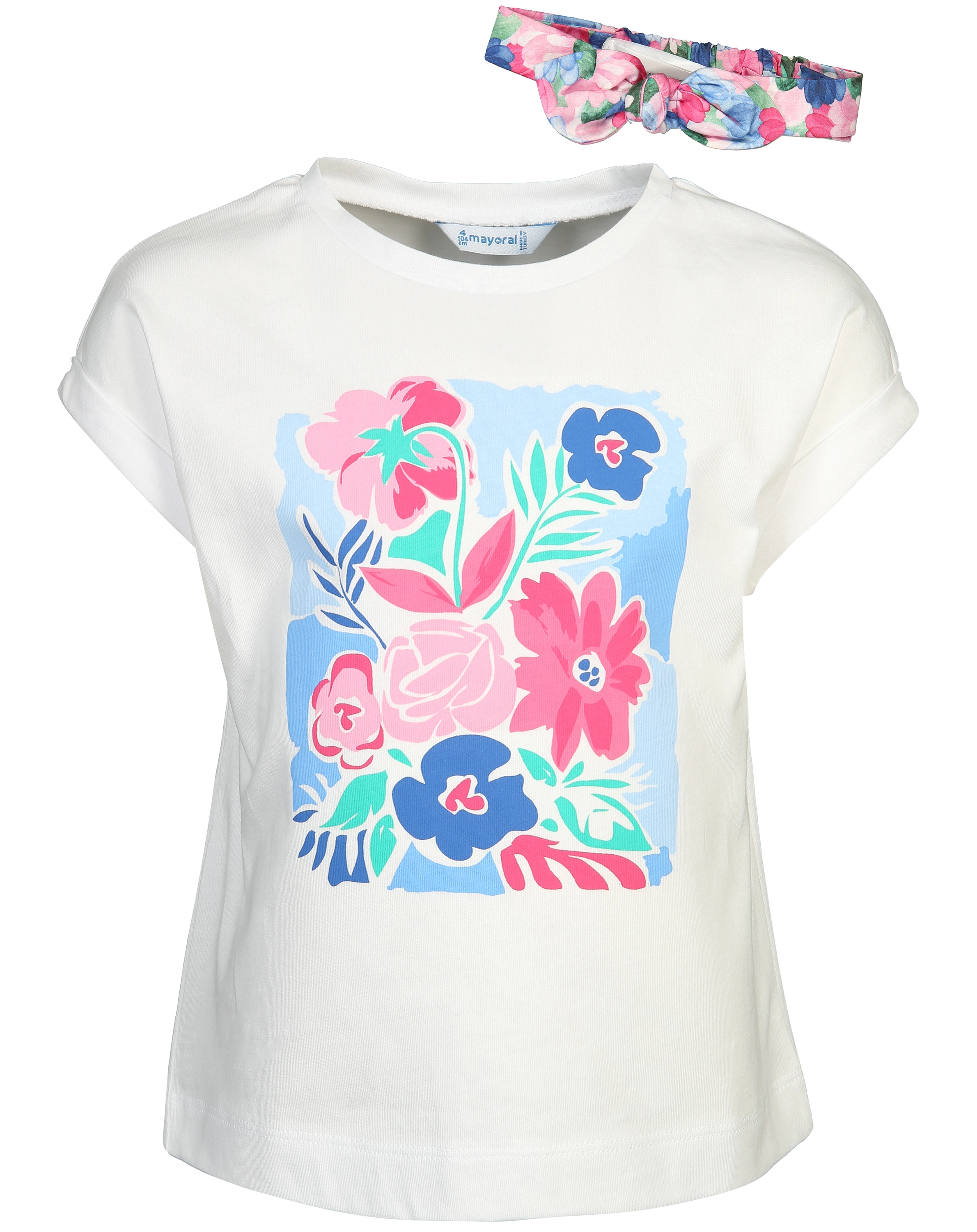 T-Shirt BOUQUET 2-teilig in weiß