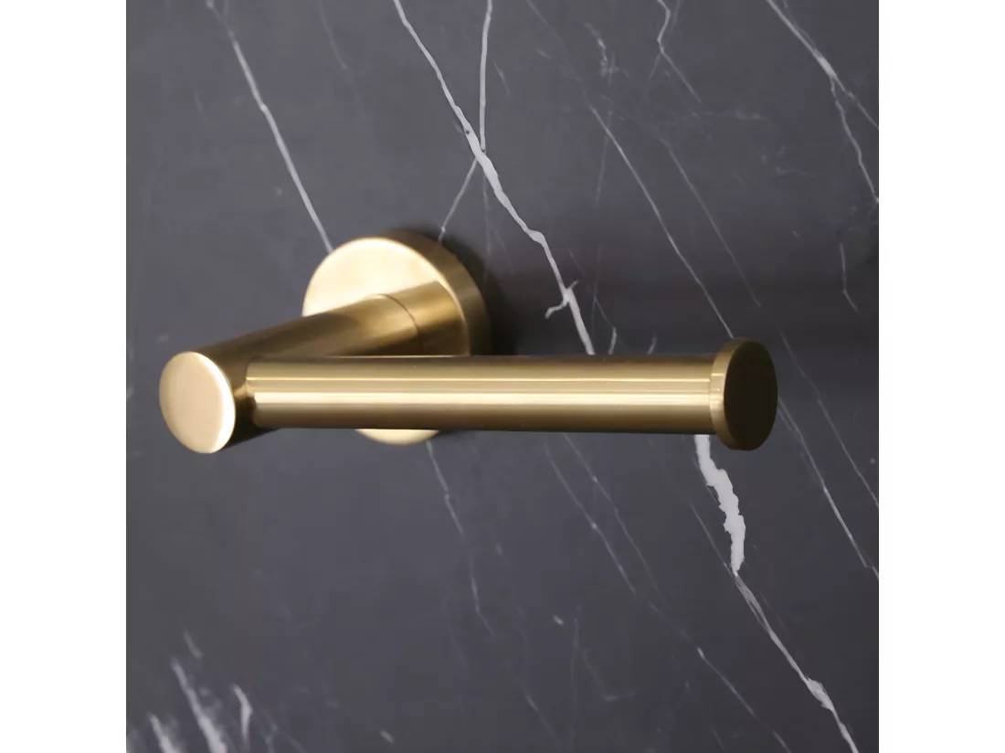 Luisa porte rouleau WC or brossé - Essebagno