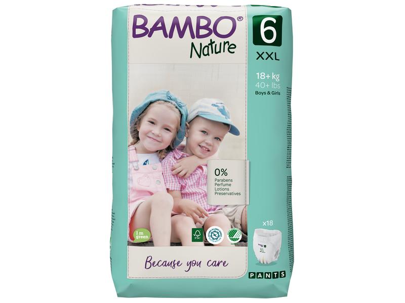 Bambo Nature Windeln Pants XXL Grösse 6 Training Pants XL Plus Gr. 6, ab 18 kg, 18 Stück