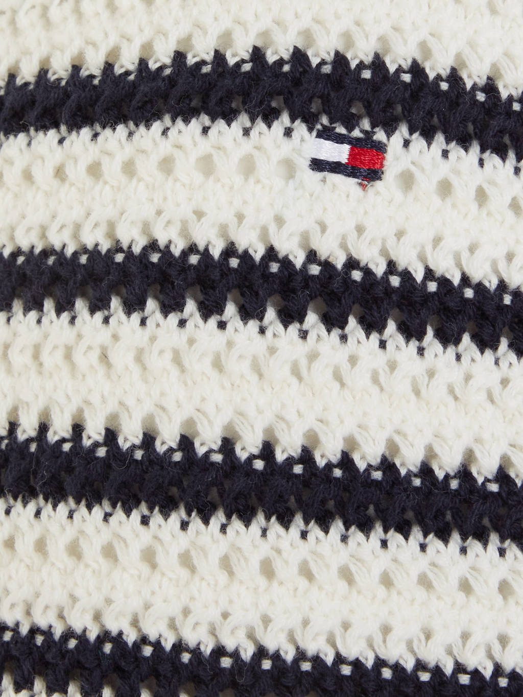 Tommy Hilfiger gestreepte singlet donkerblauw/ecru