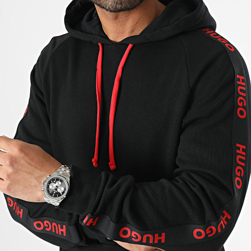 Sweat Capuche A Bandes Sporty Logo 50497003 Noir