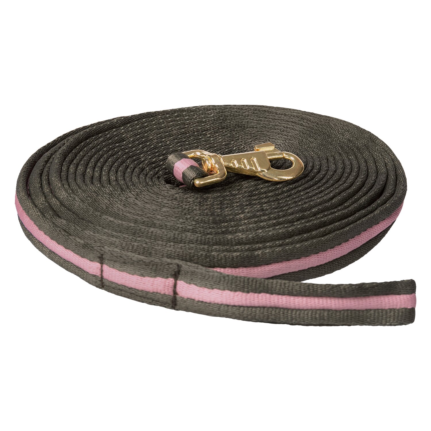 Horse-friends Longierleine, 8 m  - olive/rosa/olive - 8 m
