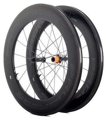 Paire de roues Progress Space Boyau Noir | 9x100/9x130 mm | Patins | Campagnolo