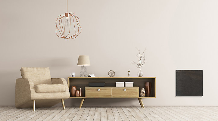 Radiateur électrique à inertie sèche pierre naturelle Mazda Dual Kherr Smart terre lunaire 1000W