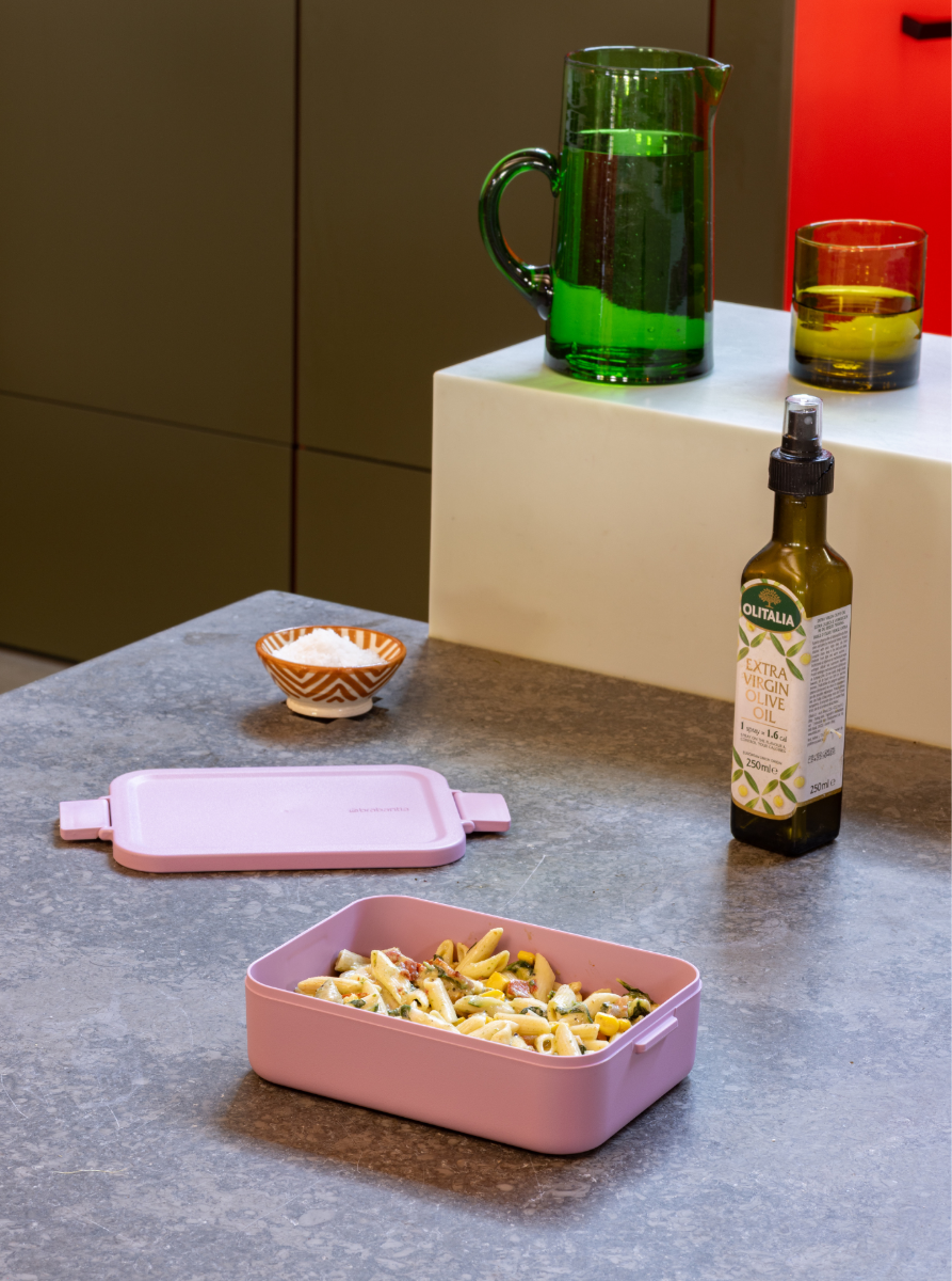 Make & Take Lunchbox, medium, kunststof - Lilac Pink