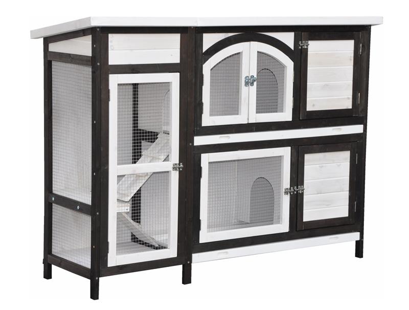 Nanook Kleintierstall Jumbo braun 145 x 48 x 109 cm