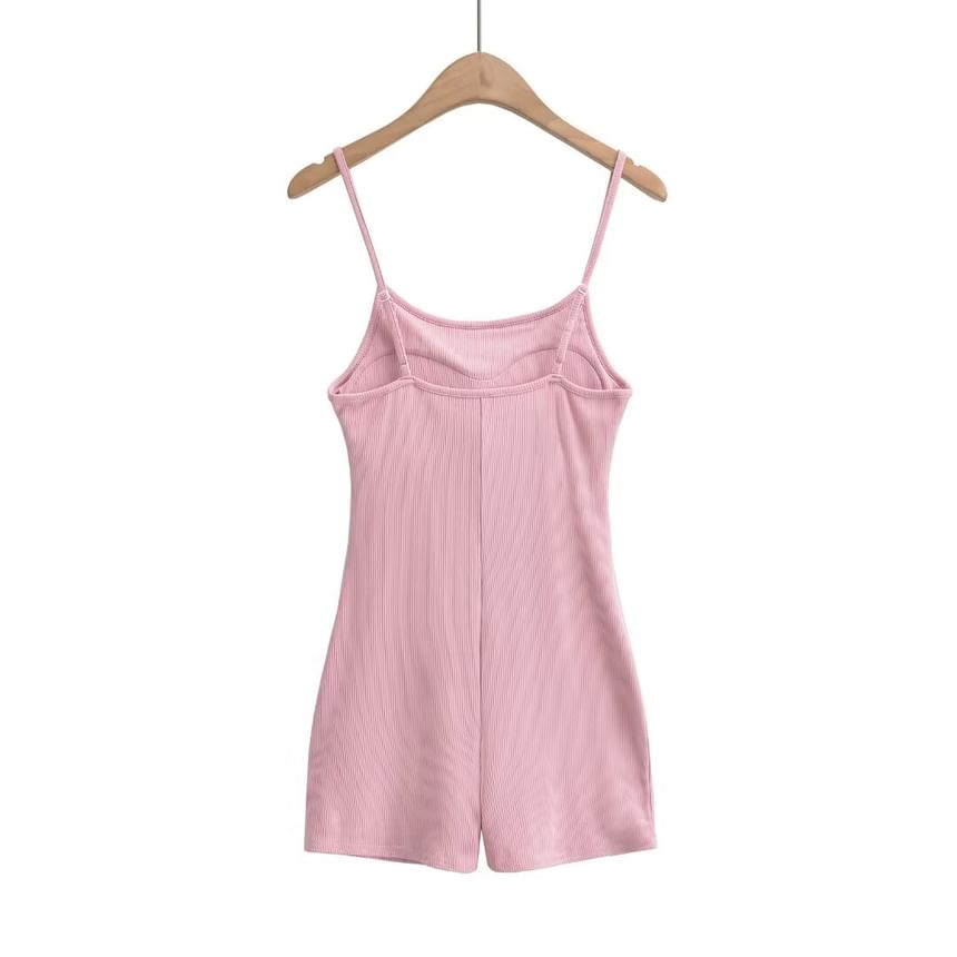 Hollahop - Spaghettibandjes Scoop Neck Effen Romper