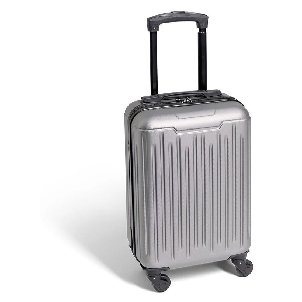 Valise cabine low cost 26L avec 4 roues amovibles gris H51cm