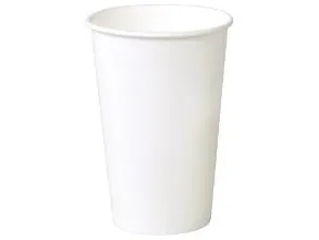 Kaffebæger Pap Ø90xH135mm 40cl 16oz Single Wall Hvid,20 ps x 50 stk/krt