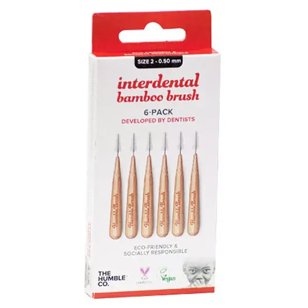 Escovas interdentais Humble 0,5 mm, pacote com 6 unidades