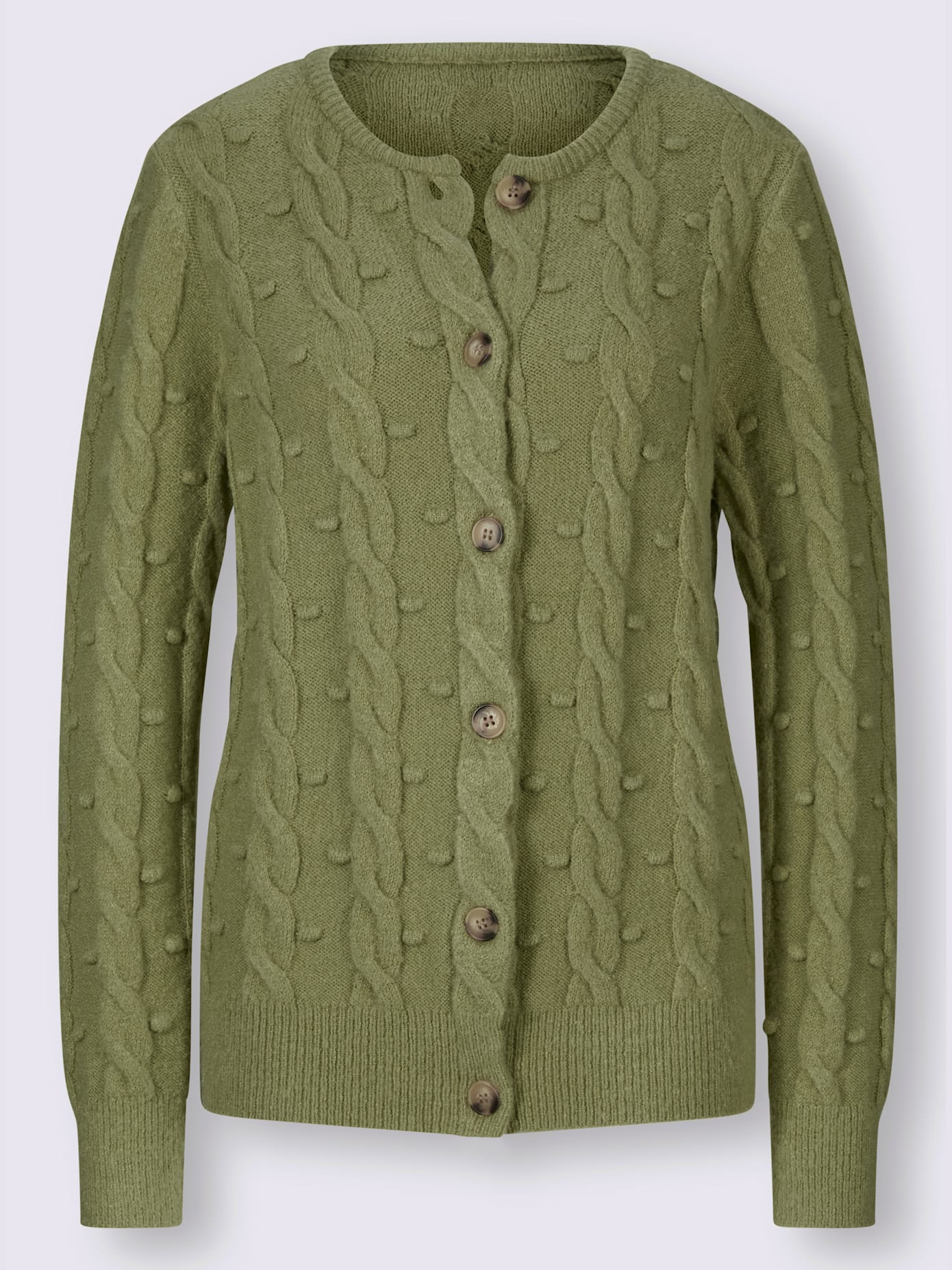 Veste en tricot jolis motifs torsadés et structurés