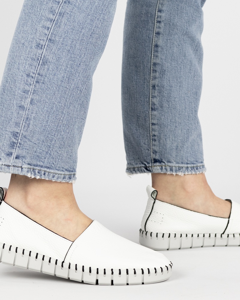 Shabbies Amsterdam Instapschoenen  - wit