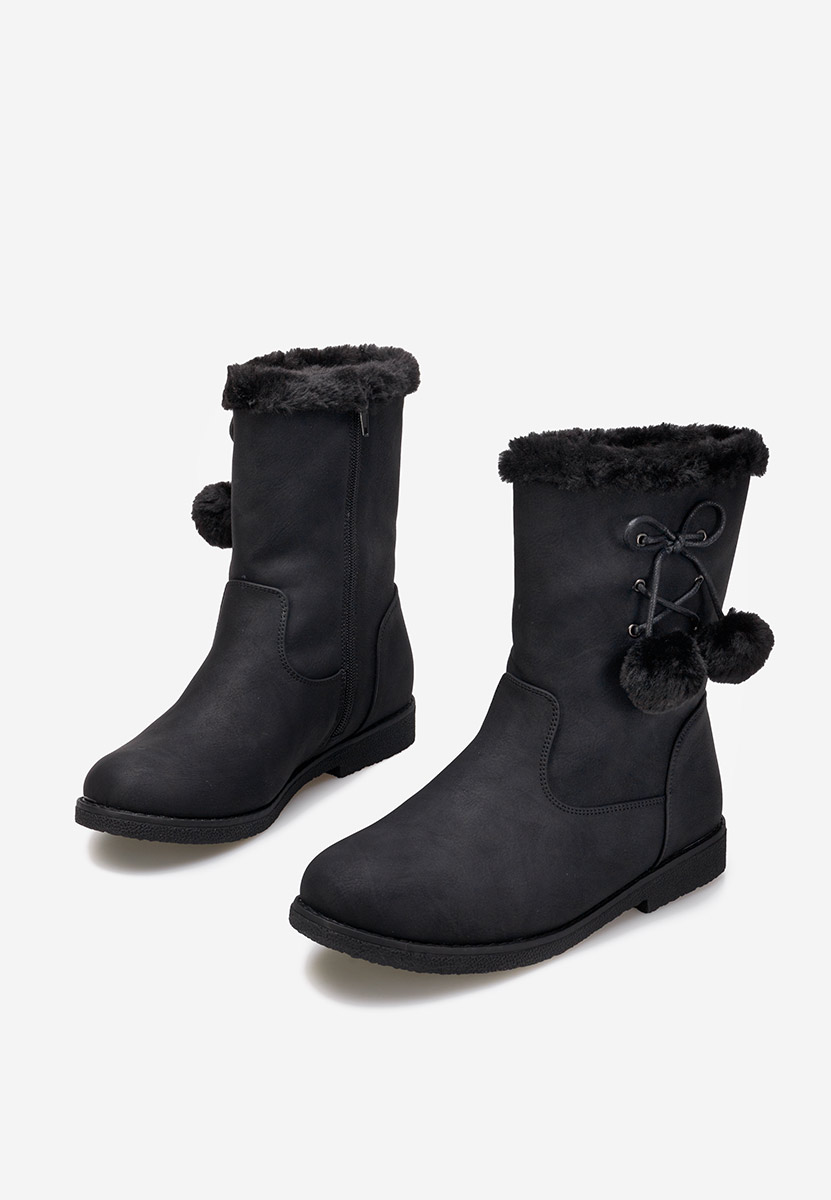 Bottes fourrées femmes noires Milena