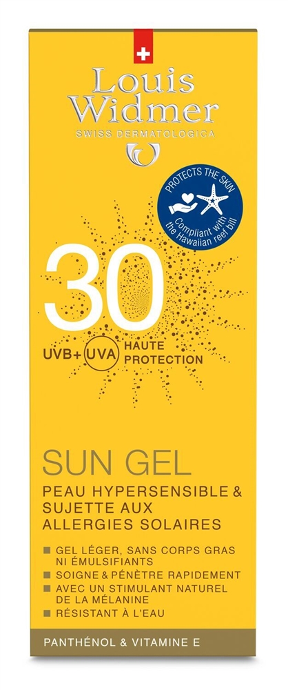 LOUIS WIDMER Sun Gel Gel LSF30 parfumiert 100 ml