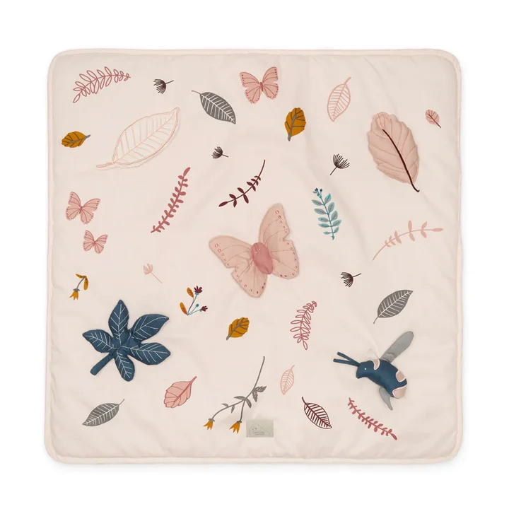 Cam Cam Copenhagen - Aktivitätsspielmatte, 80 x 80 cm, pressed leaves rose
