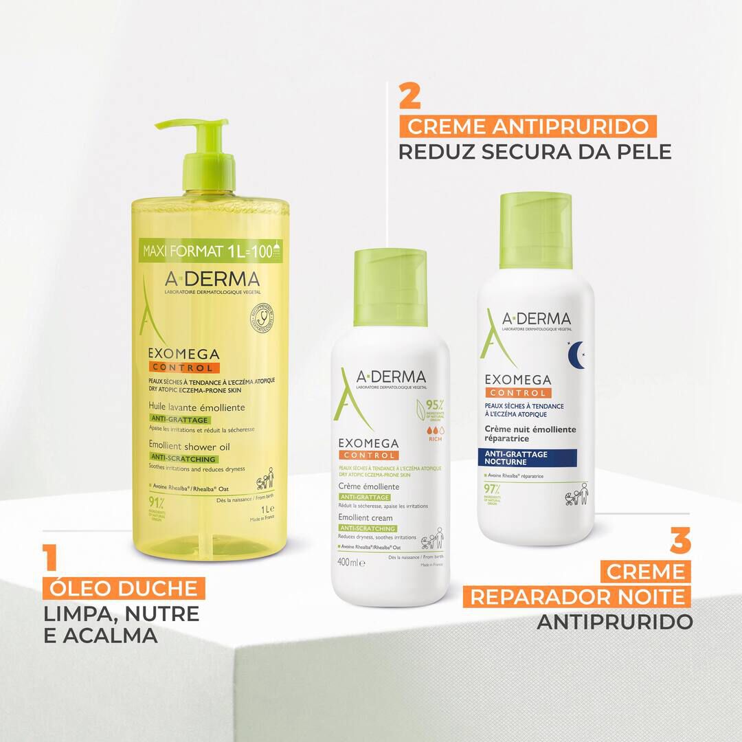 A-DERMA  Exomega Control Óleo Duche Eco - 1000ml