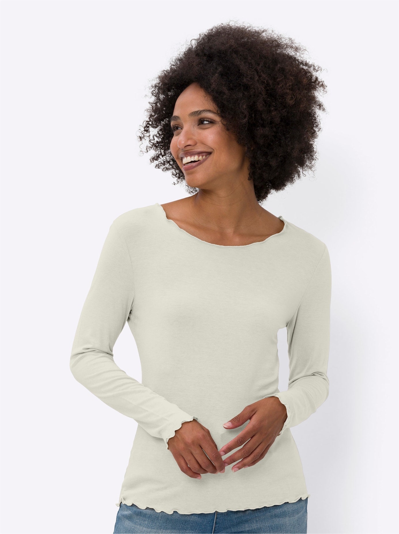 heine Langarmshirt »Doppelpack Shirts«, 2 Stk.