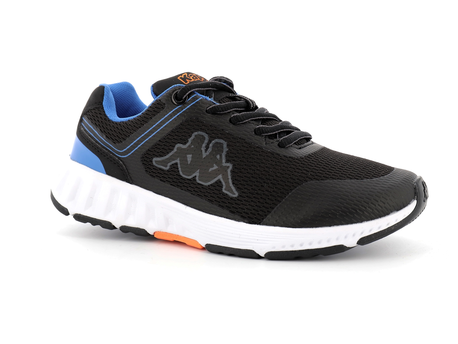 Kappa-3117L8W Matières combinées Noir-Bleu