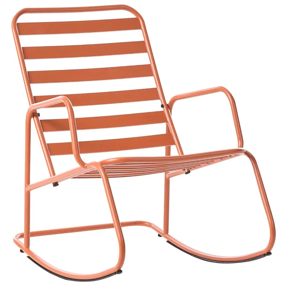 TURI - Schommelstoel - Oranje - Aluminium