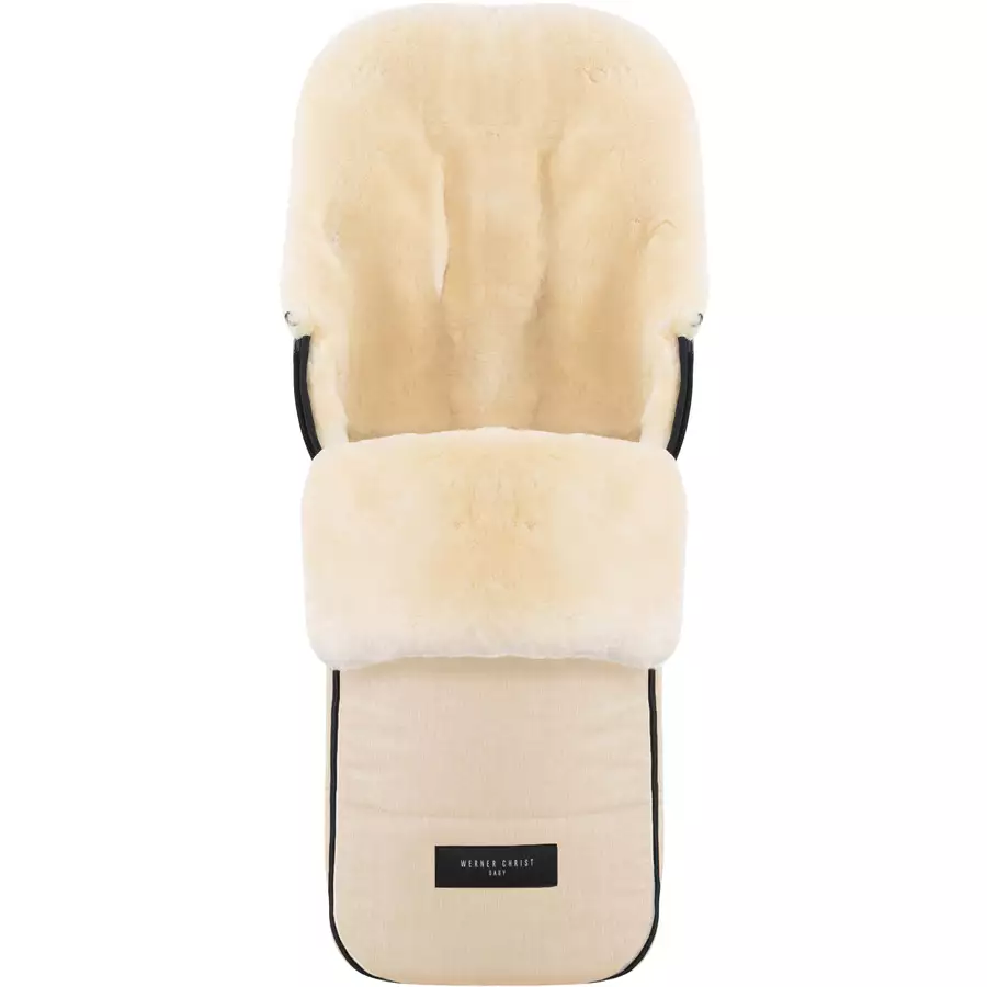 Werner Christ Baby Lammfellfußsack FLIMS cloud beige