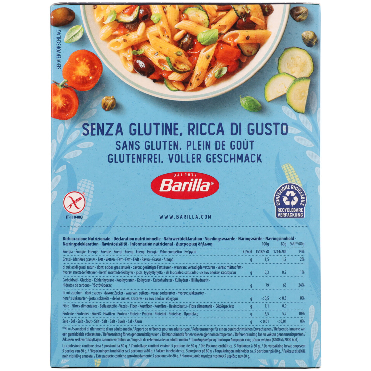 Barilla Penne Rigate glutenfrei