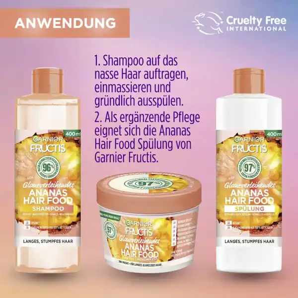 Glanzverleihendes Ananas Hair Food Shampoo
