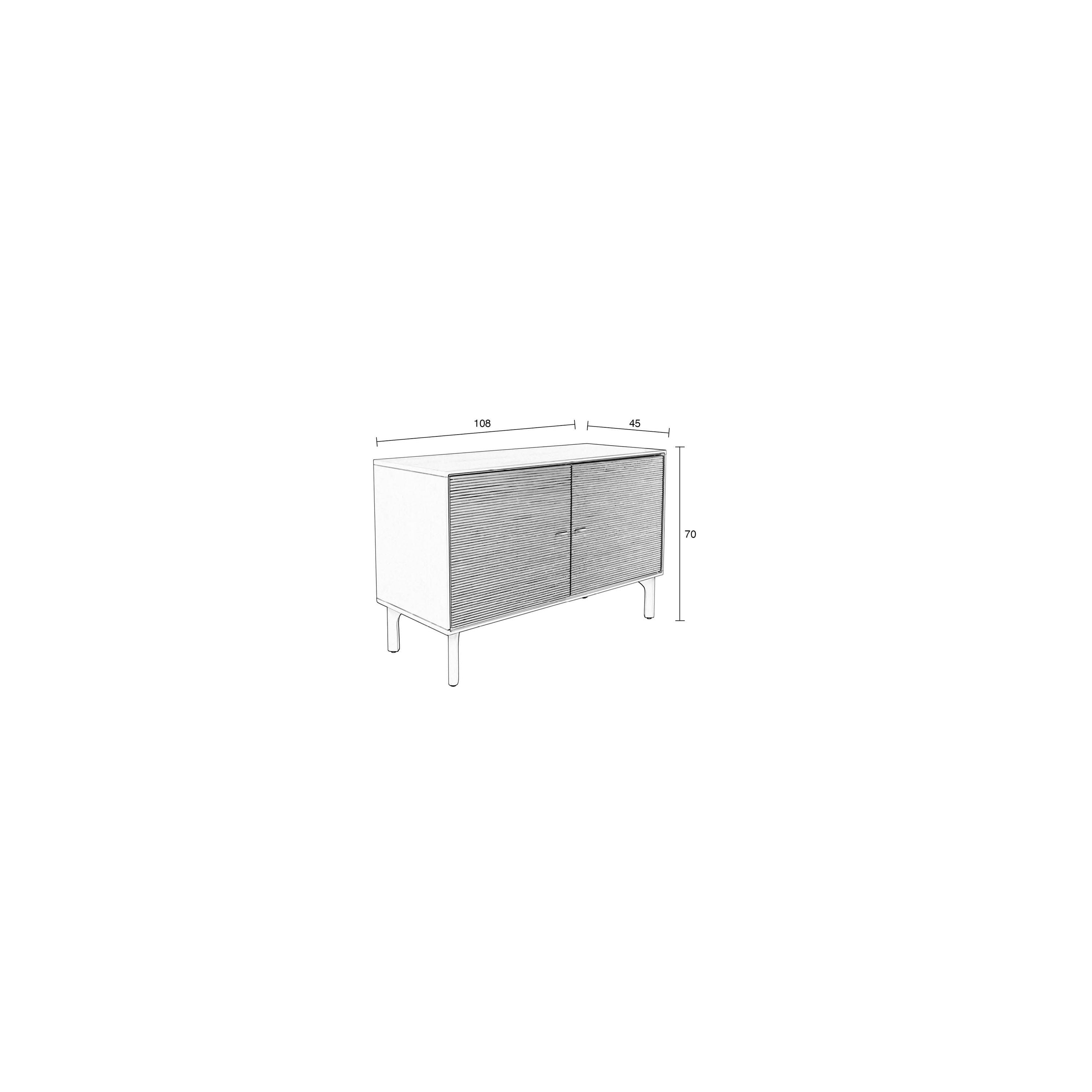 Zuiver Morning Dressoir 2 Deuren Hout Beige