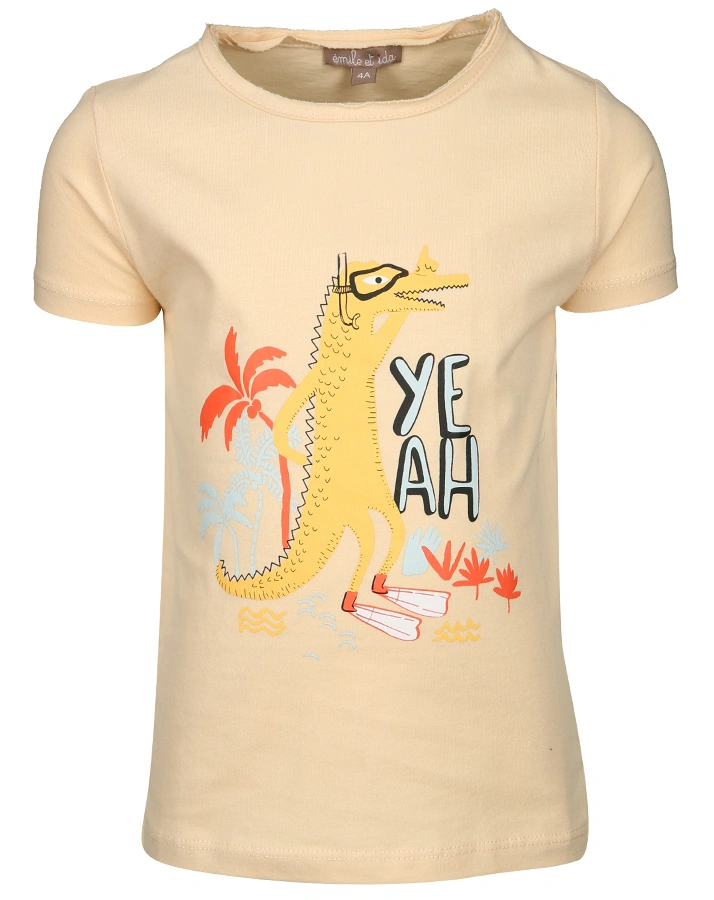 T-Shirt YEAH in beige