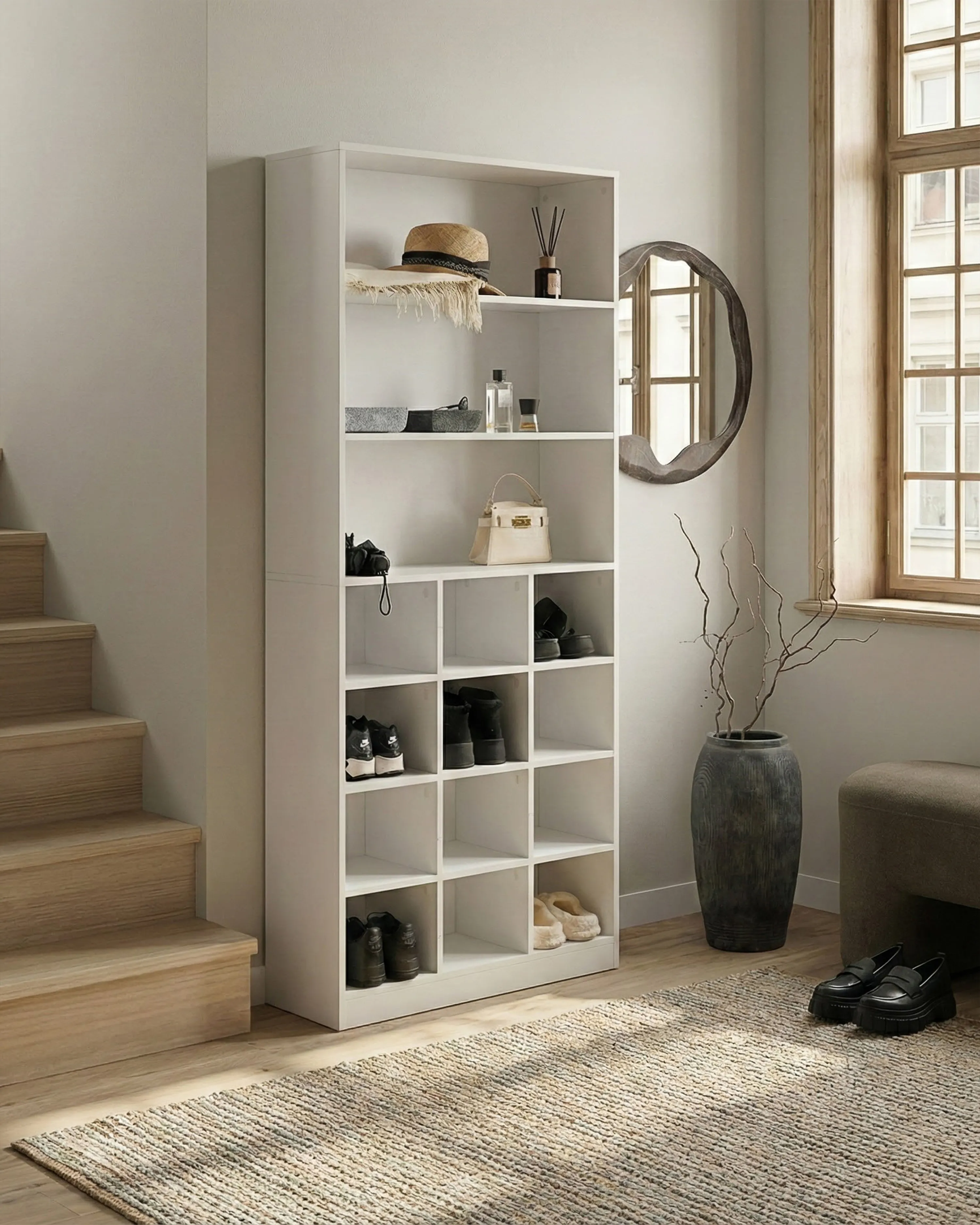 Schoenenkast LAJAMANU Wit