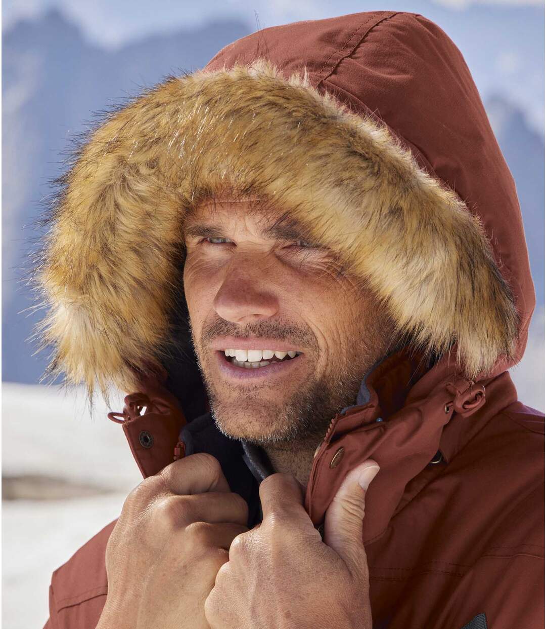 Parka Microfibre Capuche Amovible Mountain